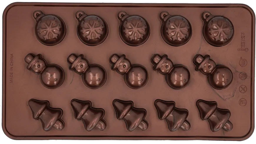RBV BIRKMANN Silikon Pralinenform Weihnachten