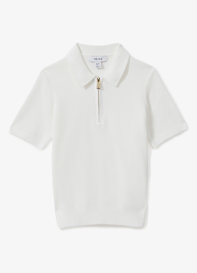 Reiss Ivor polo krekls ar pusrāvējslēdzēju