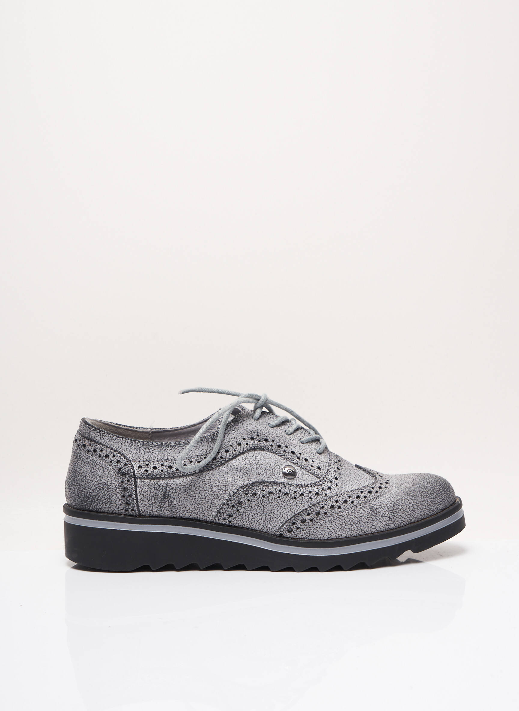 Les P Tites Bombes Derby Femme couleur gris