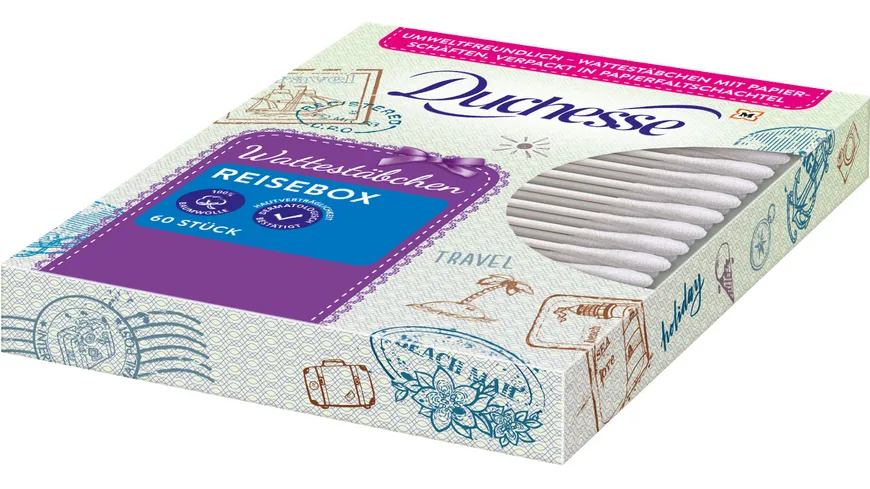 Duchesse Wattestäbchen Reisebox
