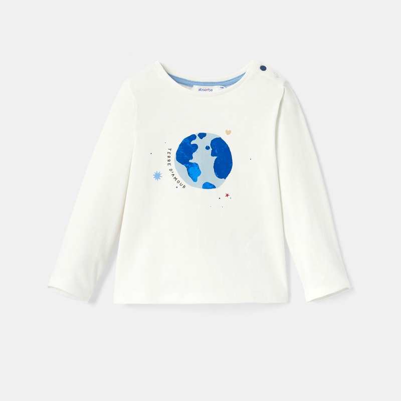 T-shirt à motif planète bleue bébé garçon Absorba