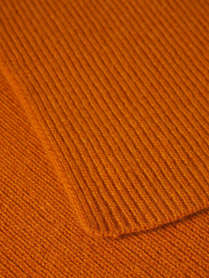 Schal aus Kaschmir im unifarbenen Design in orange