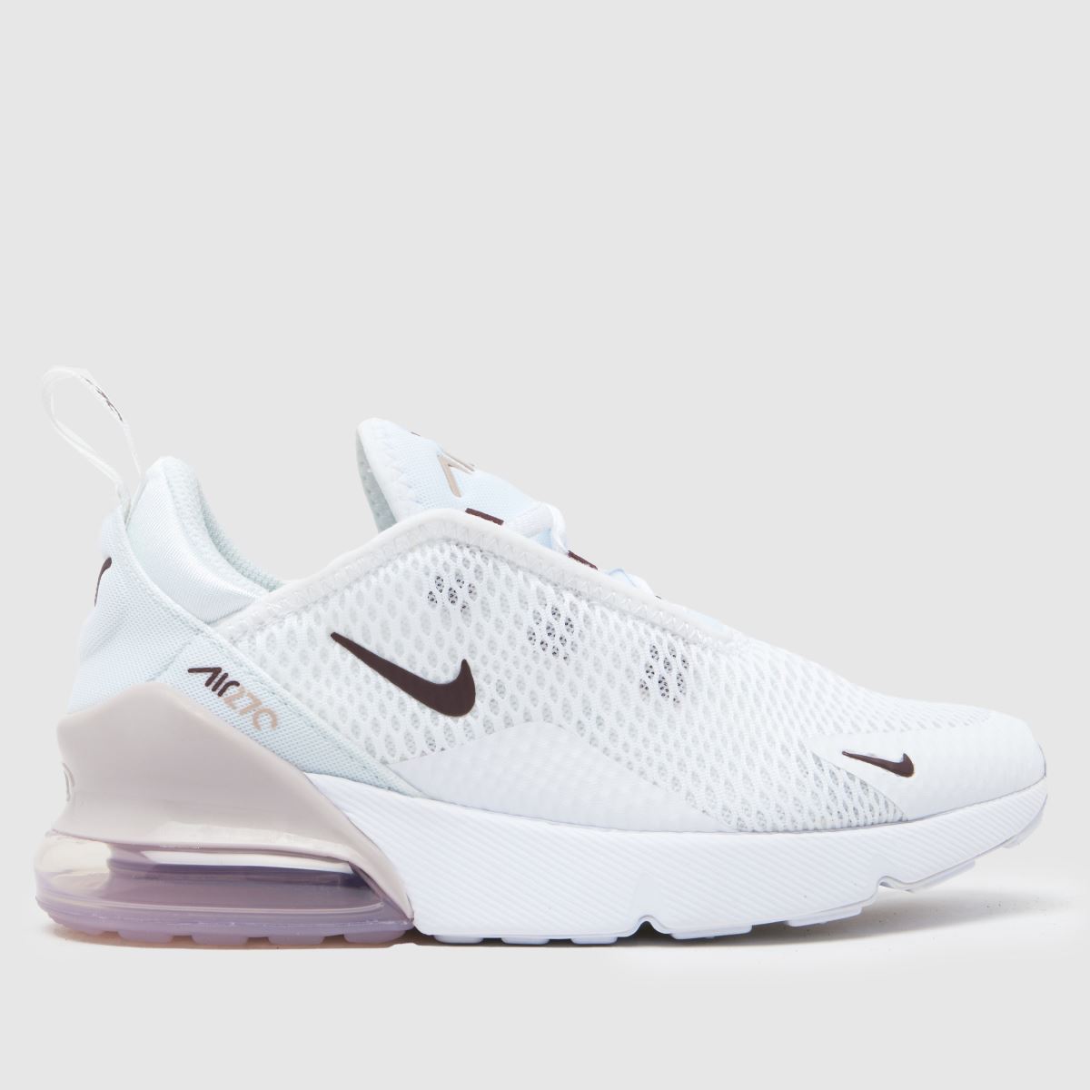 Nike vita & vinröda Air Max 270 flickor junior träningsskor