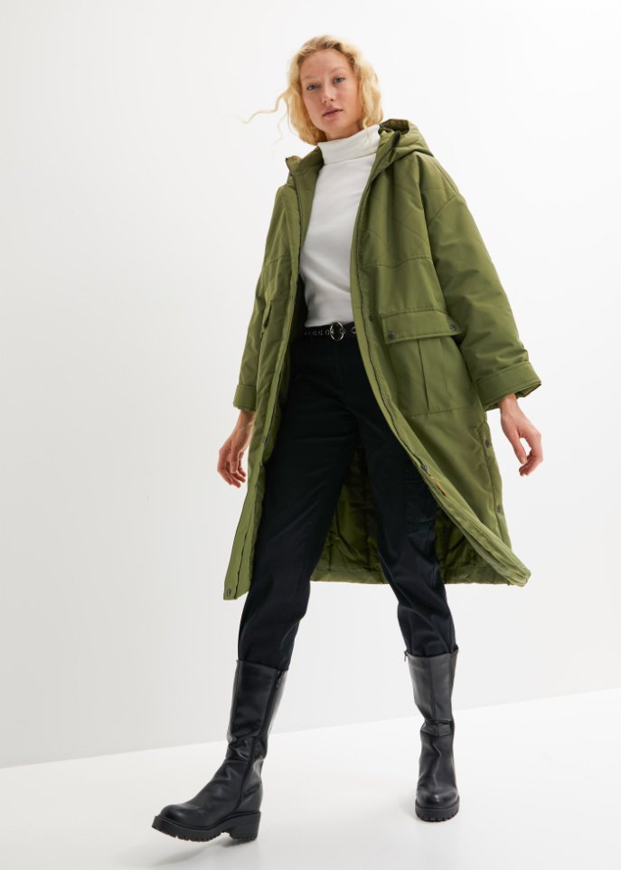 Winter-Parka, gefüttert, oversized