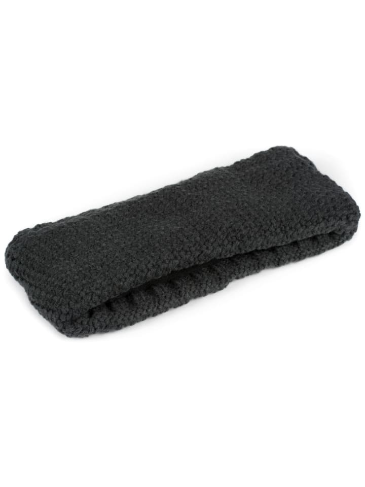 styleBREAKER Häkel Stirnband in Anthrazit günstig kaufen onesize