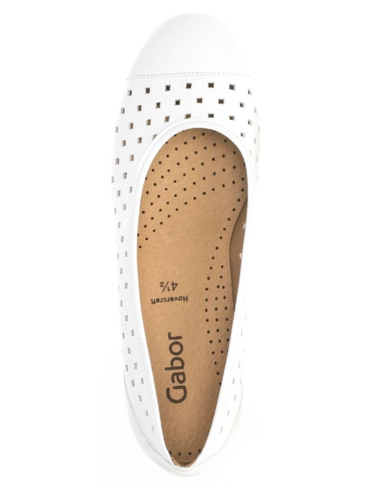 Gabor Ballerinas in Weiß günstig kaufen