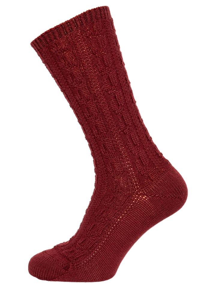 Lusana Strumpf L5697 in rot günstig kaufen