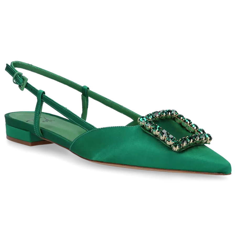 Roberto Festa - Sling-Ballerinas LAVANDA Satin - grün