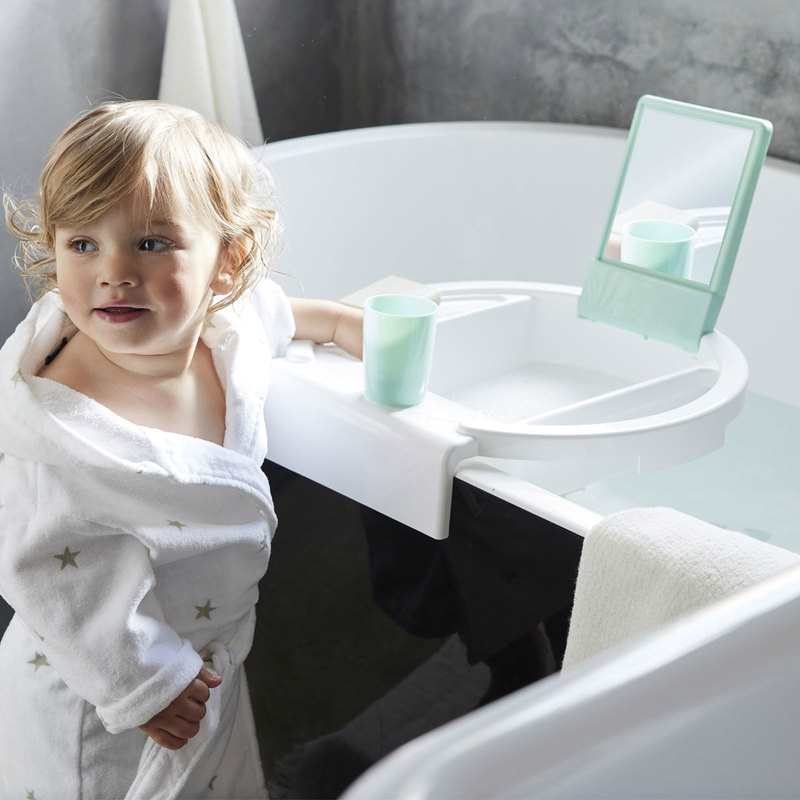Lavabo d'apprentissage blanc et vert Oxybul