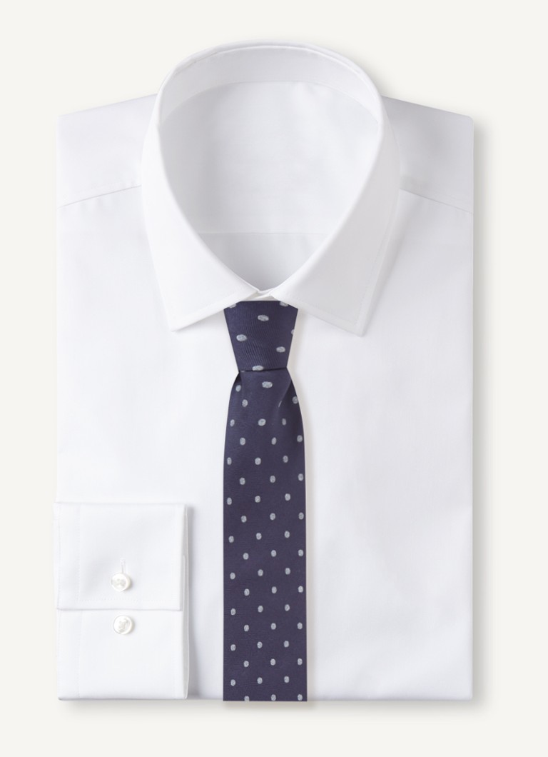 Profuomo Silk tie with polka dot print