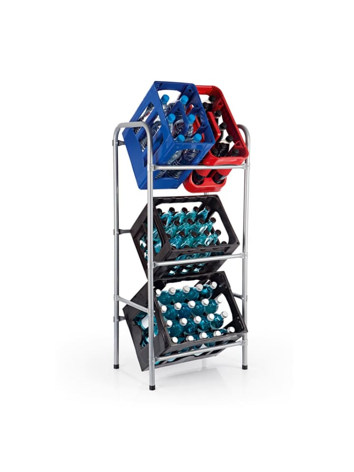EASYmaxx EASYmaxx Metall Getränkekisten-Regal für 3 Kisten - 127x50x34 cm günstig kaufen onesize