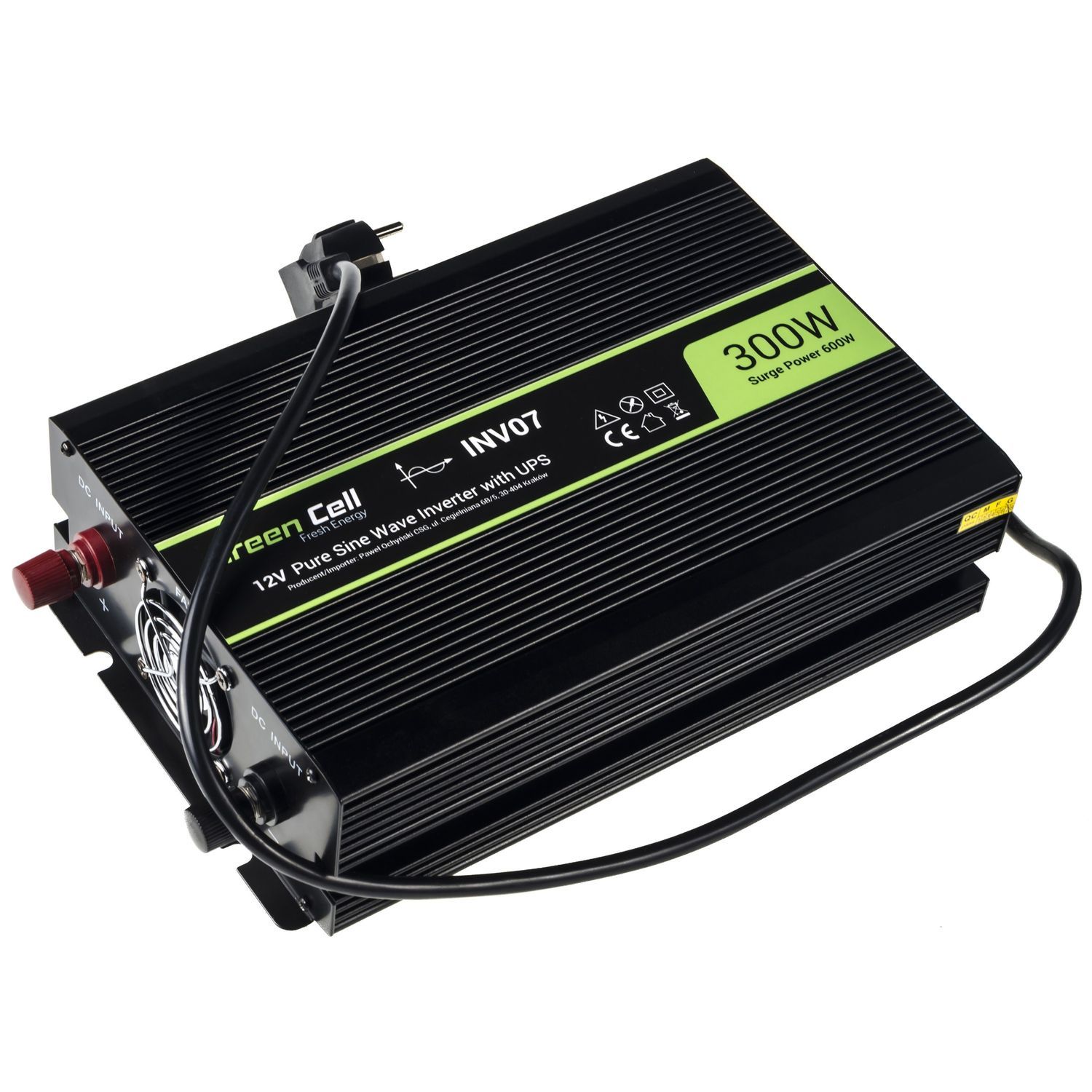 Green Cell INV07 12V/300W Wechselrichter