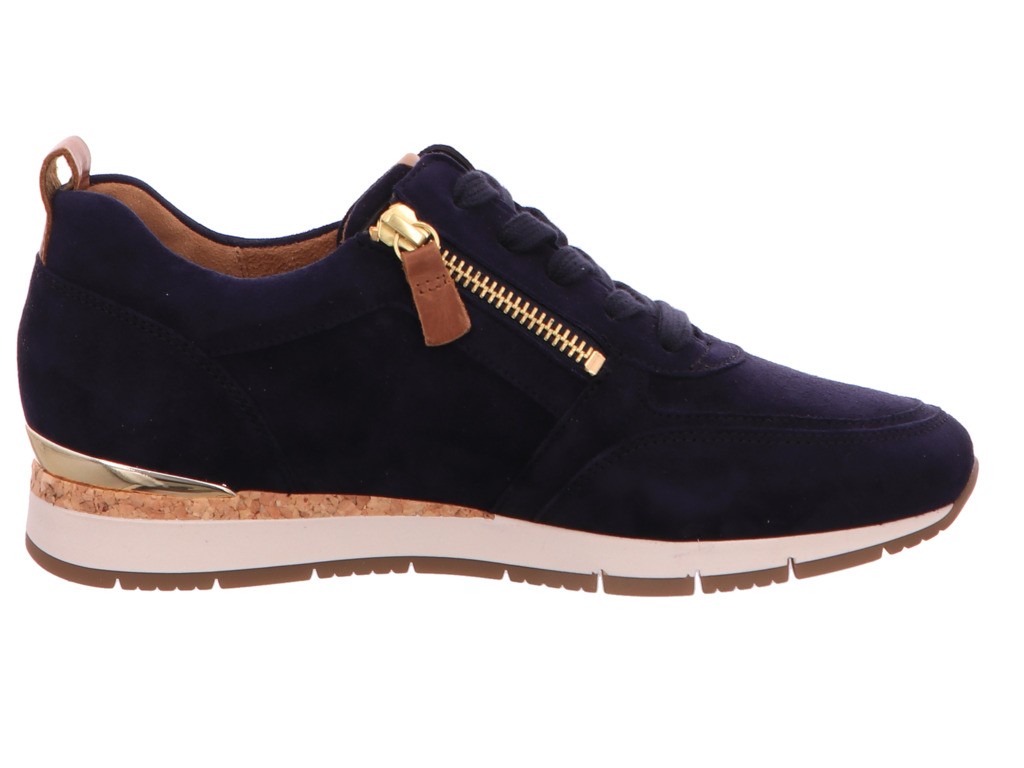 GABOR Freizeit Schnürer blau Gabor Fashion Sneaker low 43.411.16 blau