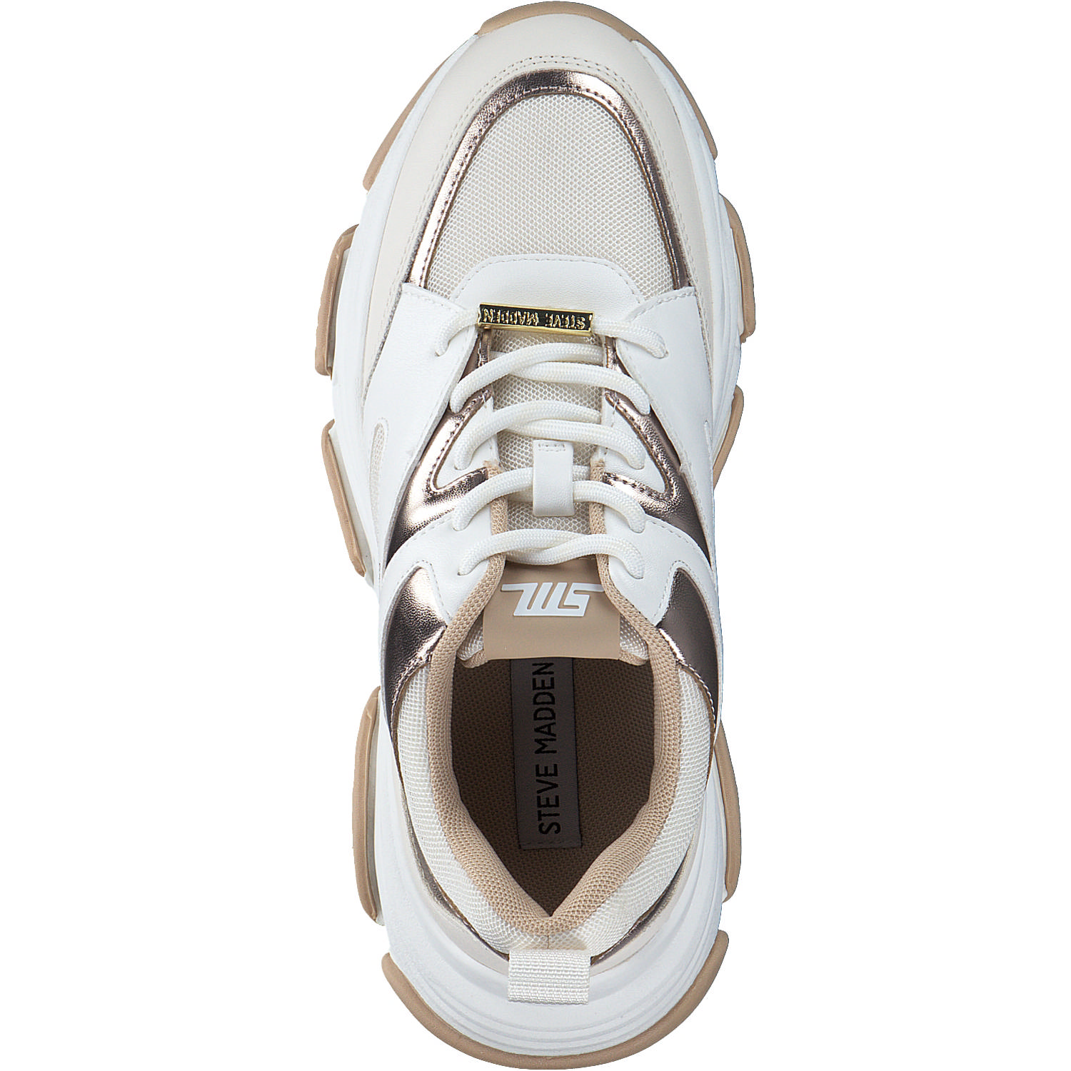 Steve Madden Progressive SM19000096, Schnürschuhe, Damen, Weiß