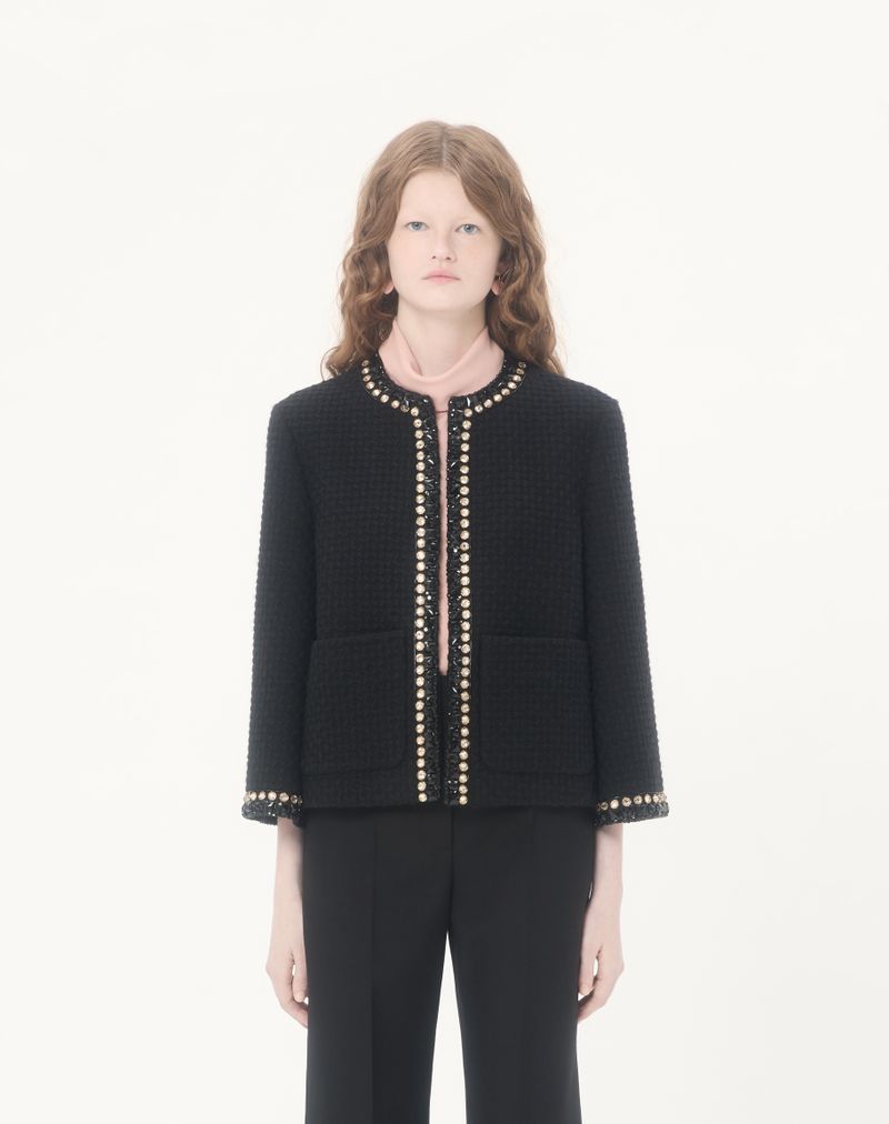 Jaqueta de tweed Canestrello bordada