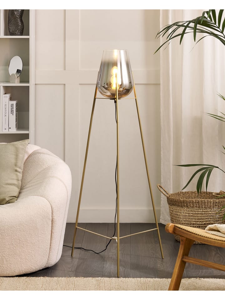 Beliani Stehleuchten MENA in Gold - (W) 55 x (H) 133 x (L) 55 cm günstig kaufen onesize