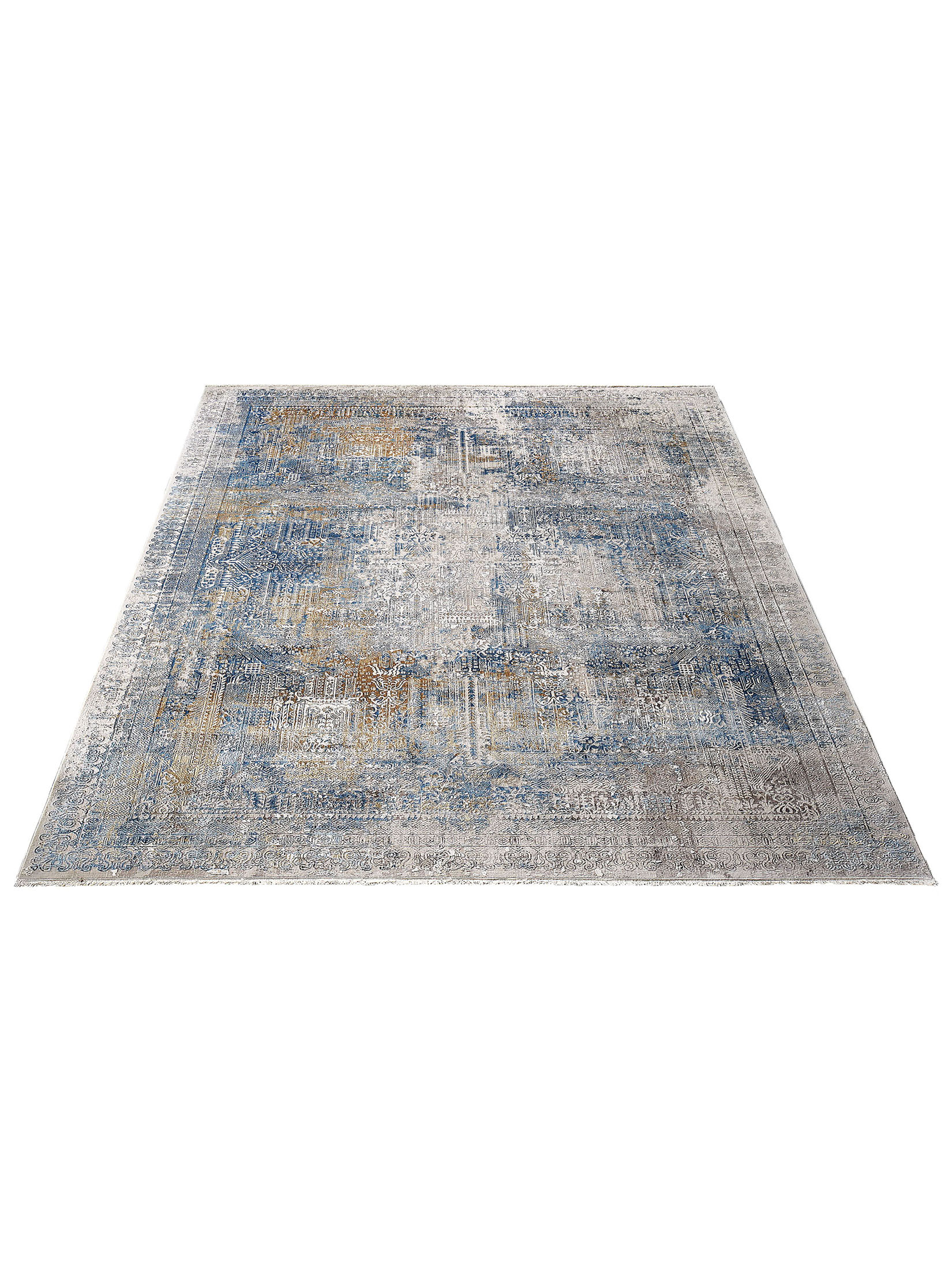 Ampelia Vintage-Teppich, Vintage Blau