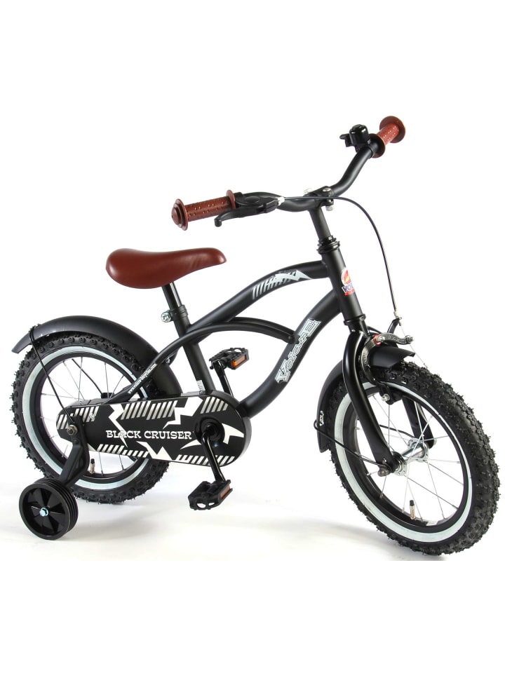 Volare Kinderfahrrad Black Cruiser für Jungen 14 Zoll Kinderrad in Schwarz 3 Jahre günstig kaufen onesize