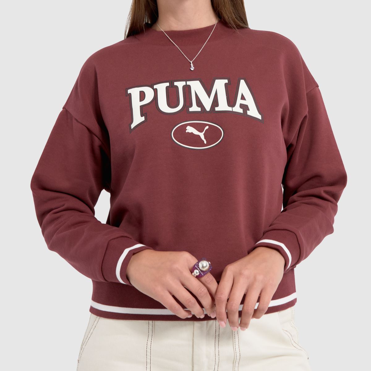 PUMA – Squad – Vinröd tröja
