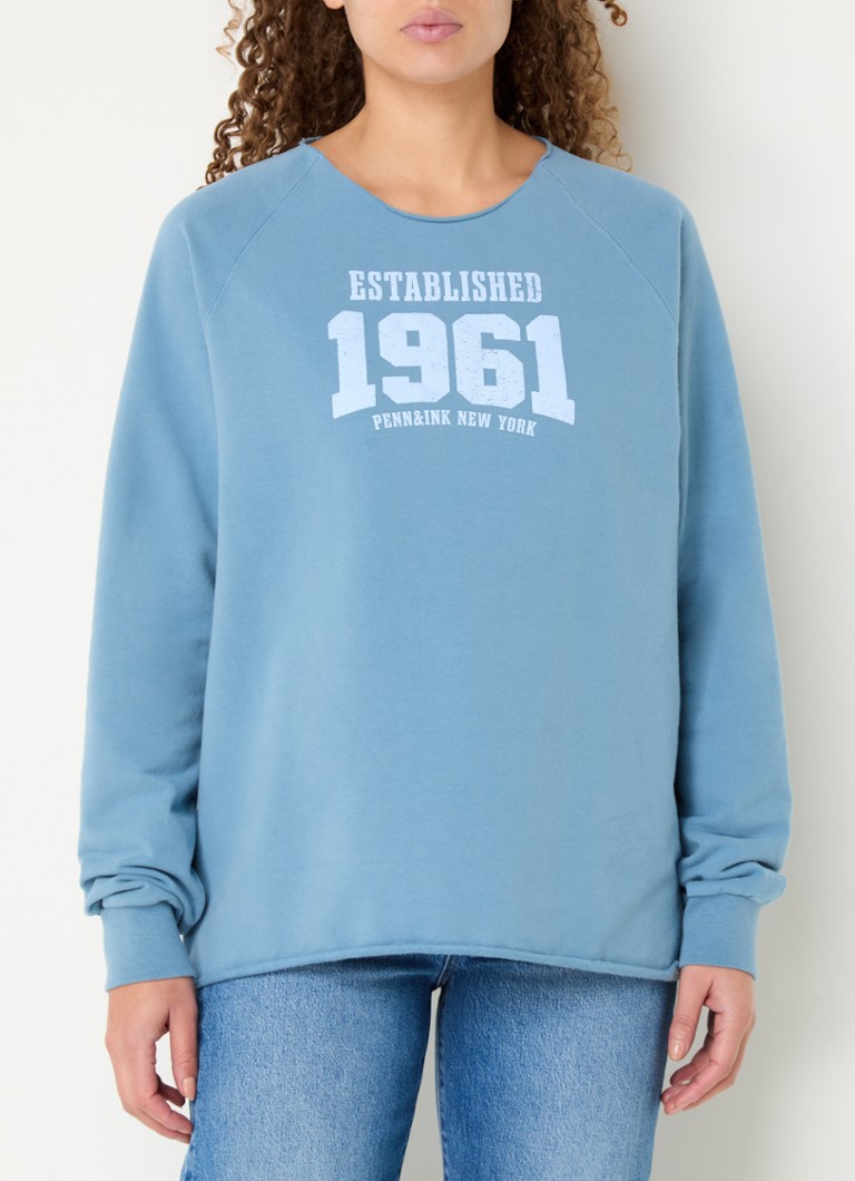 Pull Penn & Ink avec logo imprimé