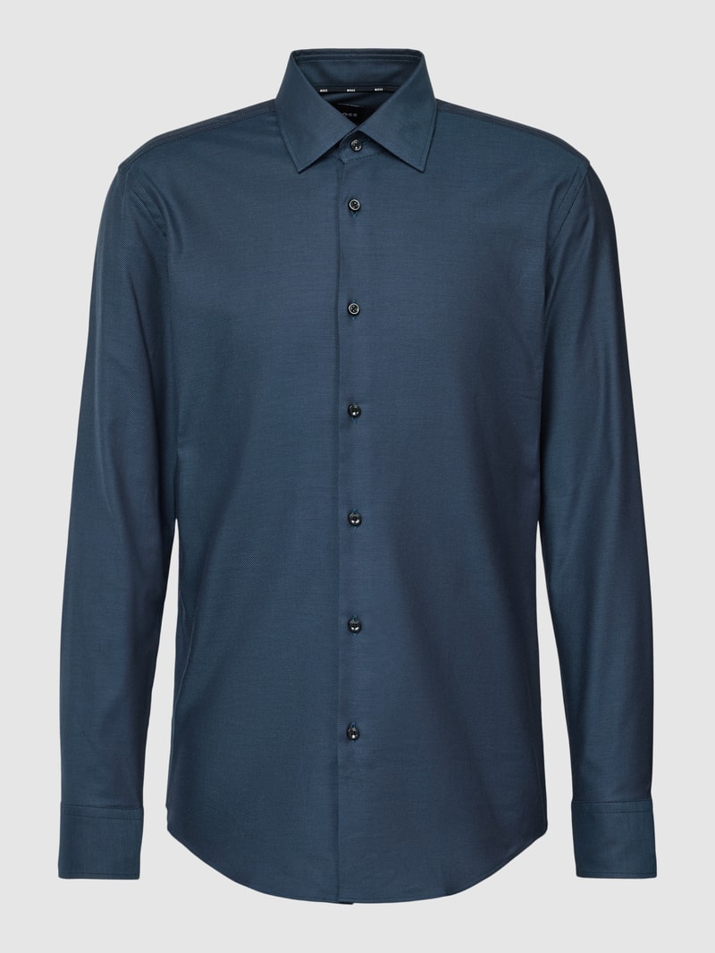 Business-Hemd mit Kentkragen Modell 'HANK' in aqua blau