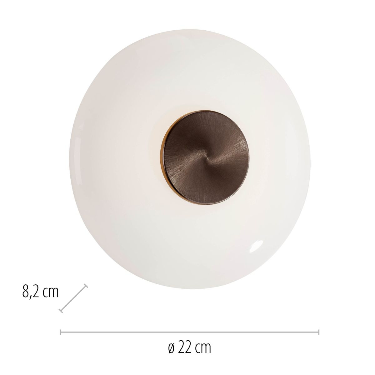 Paul Neuhaus LED Wandlampe Pure Vitrum Opal