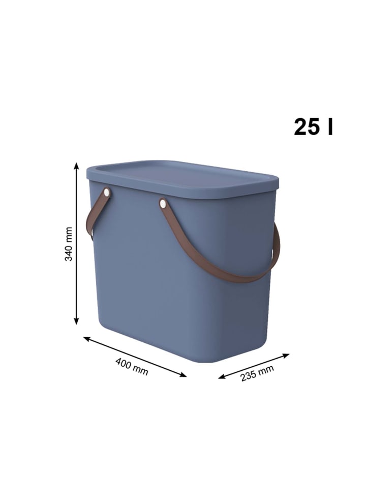 Rotho Albula Aufbewahrungsbox 25l mit Deckel in Horizon blau günstig kaufen onesize