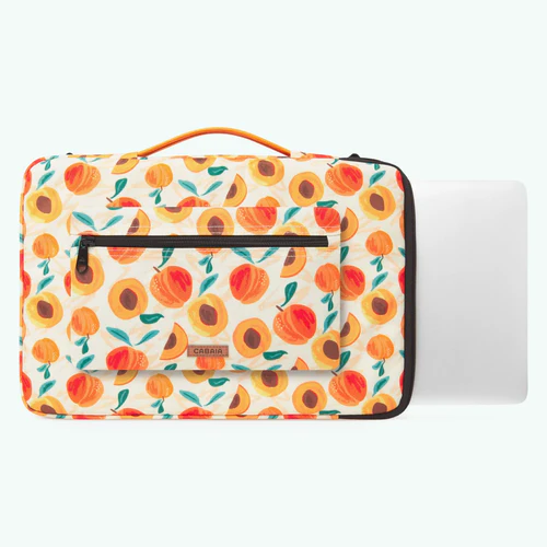 Downtown Vancouver Laptop Sleeve, 15/16 inch Orange Laptop Sleeve