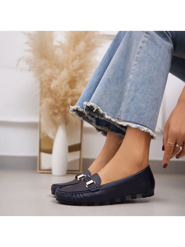 Ital-Design Halbschuh in Dunkelblau günstig kaufen
