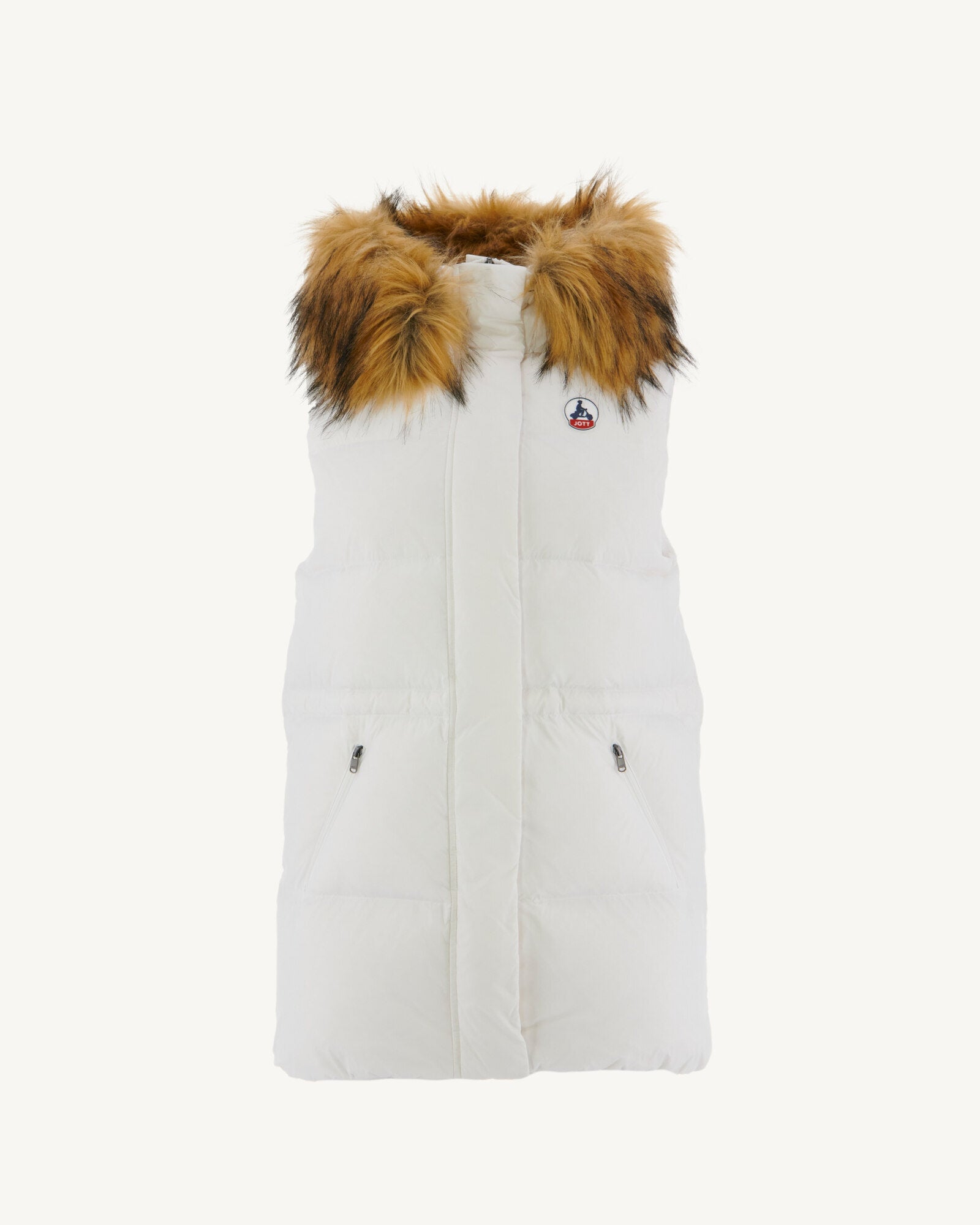 Doudoune sans manche à capuche Grand Froid Blanc Texas 2.0