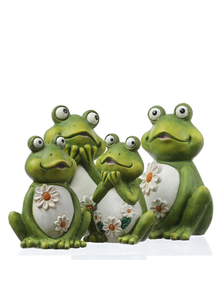 MARELIDA Gartenfigur Frosch Rosie Tierfigur für Beet Gartendeko H: 16cm in grün günstig kaufen onesize