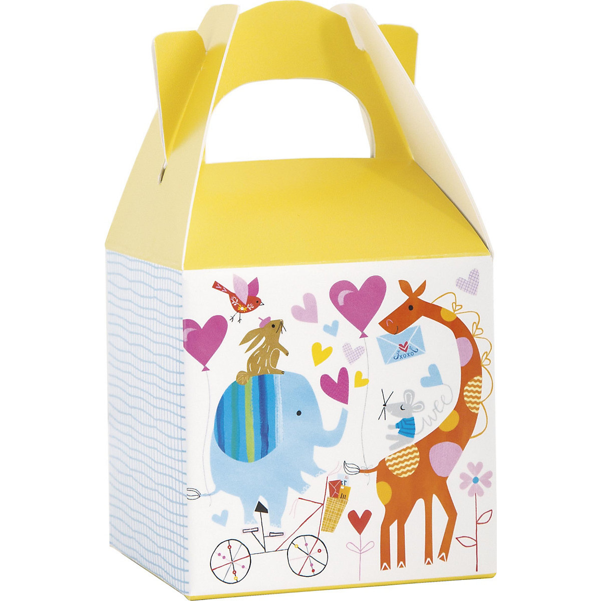 Geschenkbox Baby Zoo, Karton, 8 x 8 cm