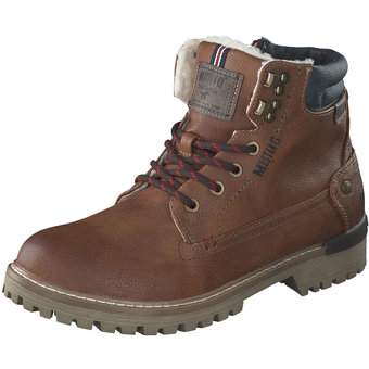 Mustang Schnür Boots in braun