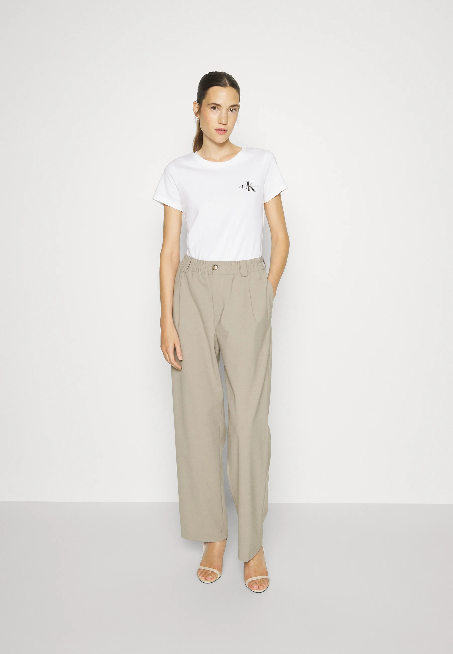 Calvin Klein Jeans MONOLOGUE SLIM TEE PACK DE 2 - Camiseta básica
