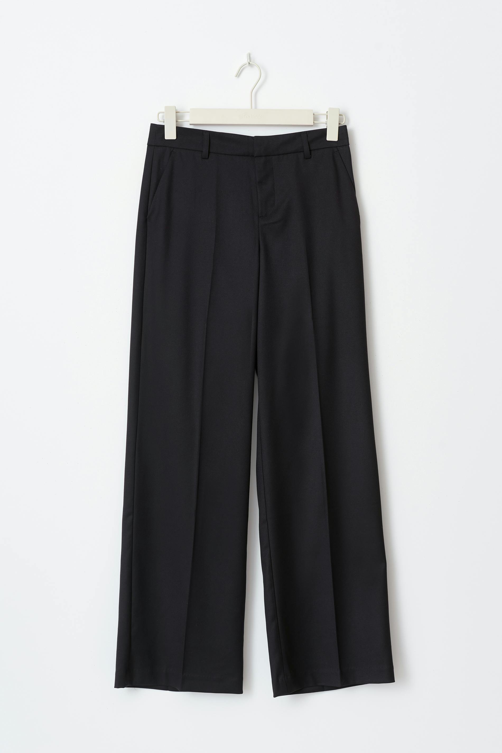 Wide leg suit trousers