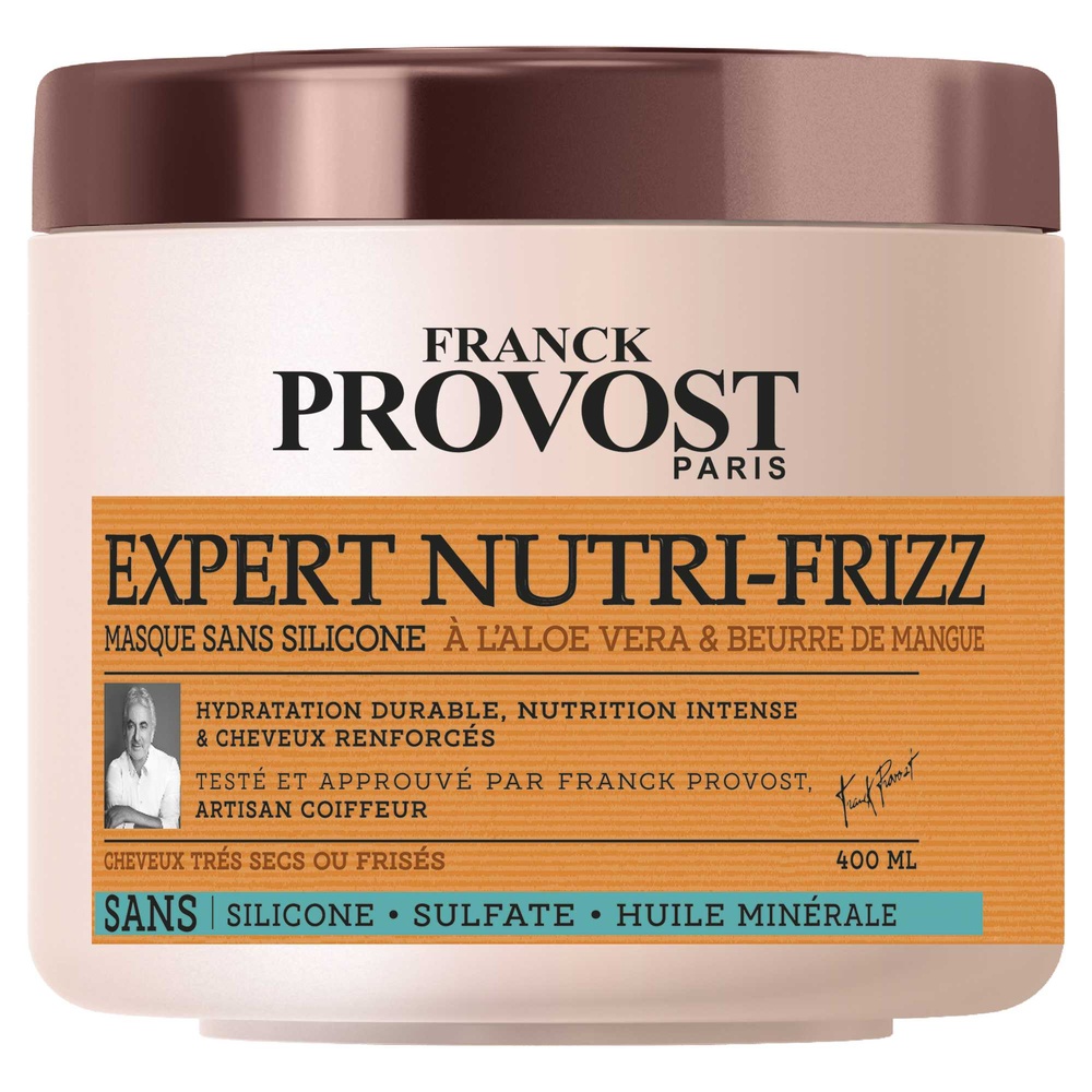 franck provost Expert Nutri-Frizz F. Provost Masque Sans Silicone Sans Sulfate Expert Nutri-Frizz 400ml