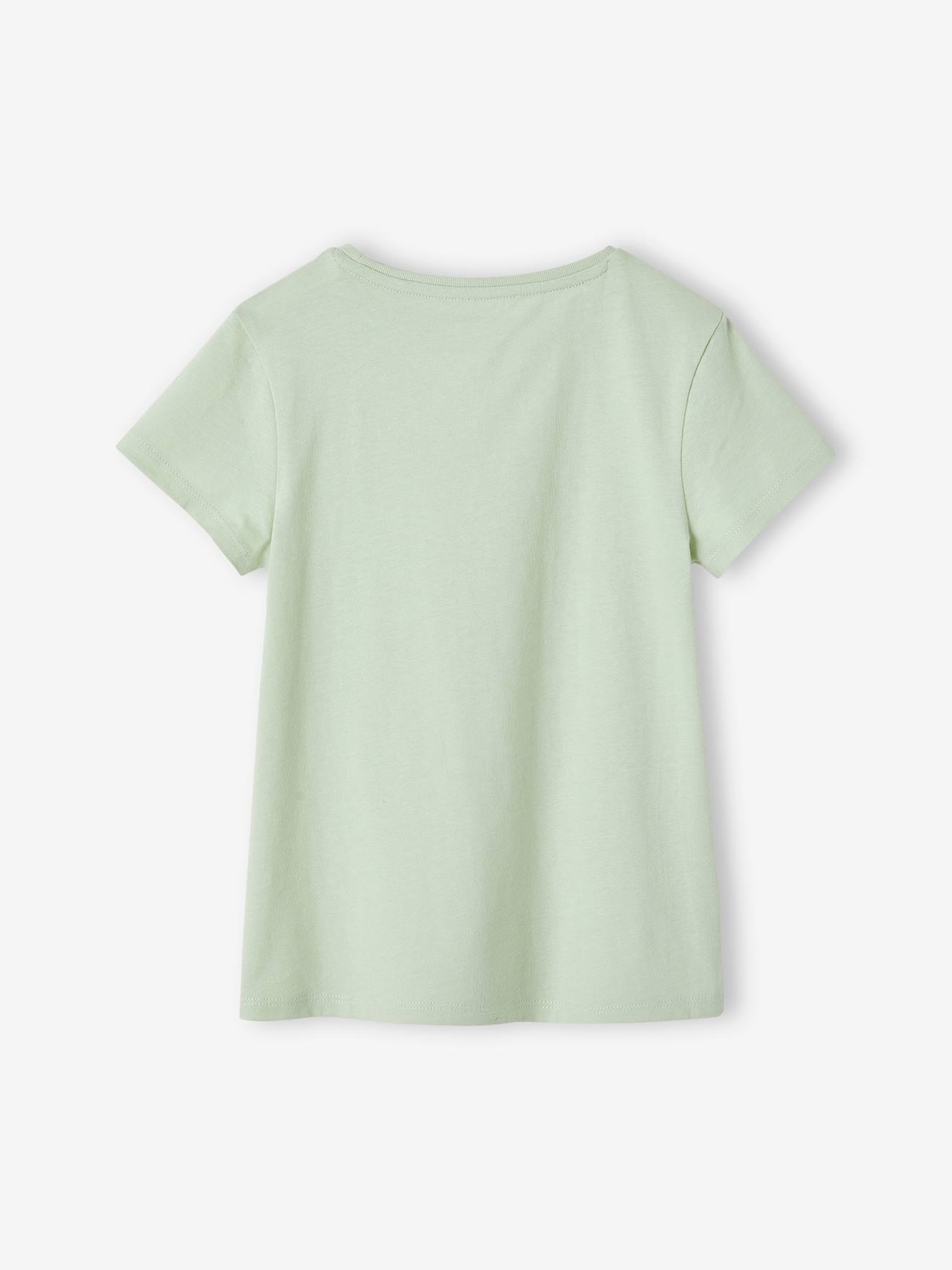 Vertbaudet 3er-Pack Mädchen T-Shirts, Glanzdetails BASIC Oeko-Tex - himbeer