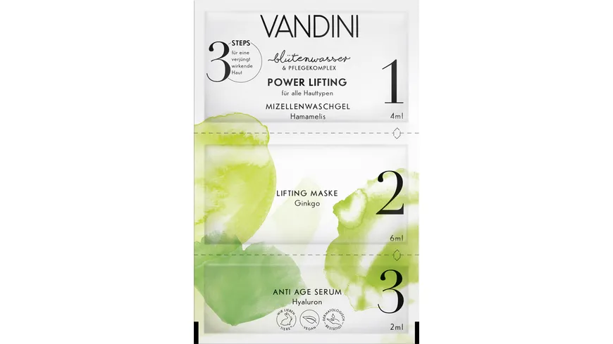 VANDINI POWER LIFTING Maske 3-Kammern-Sachet 12 ml