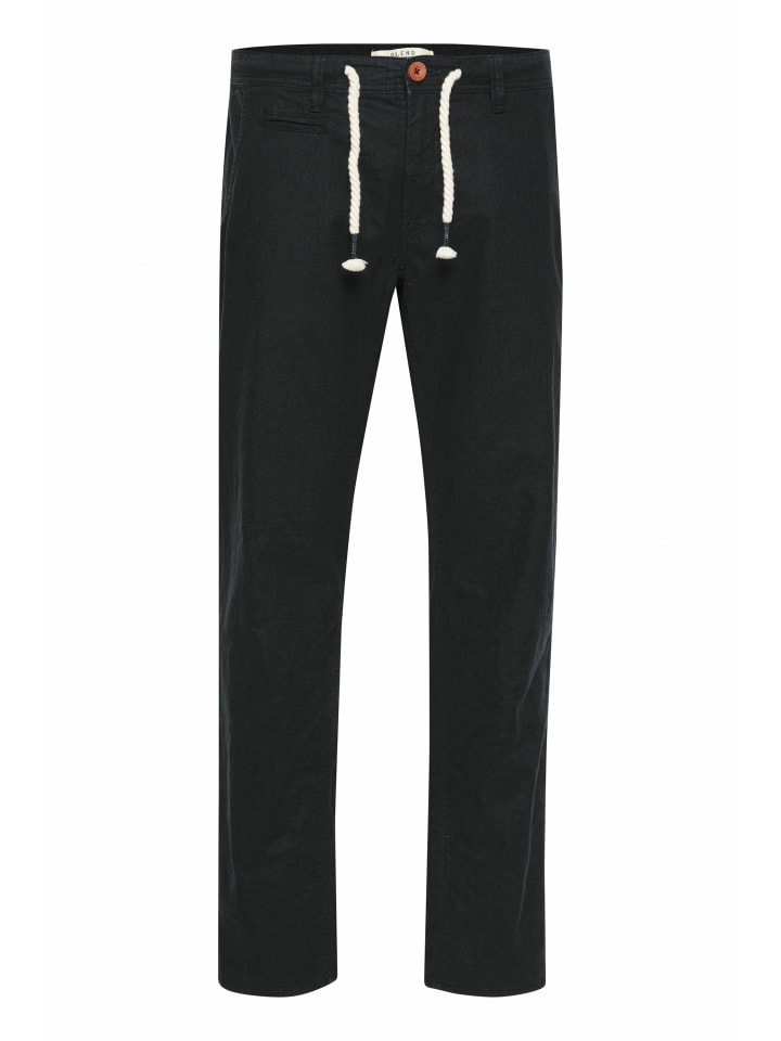 BLEND Leinenhose BHLanias 20711284ME lange Leinenhose mit Kordel im Bund in Schwarz günstig kaufen