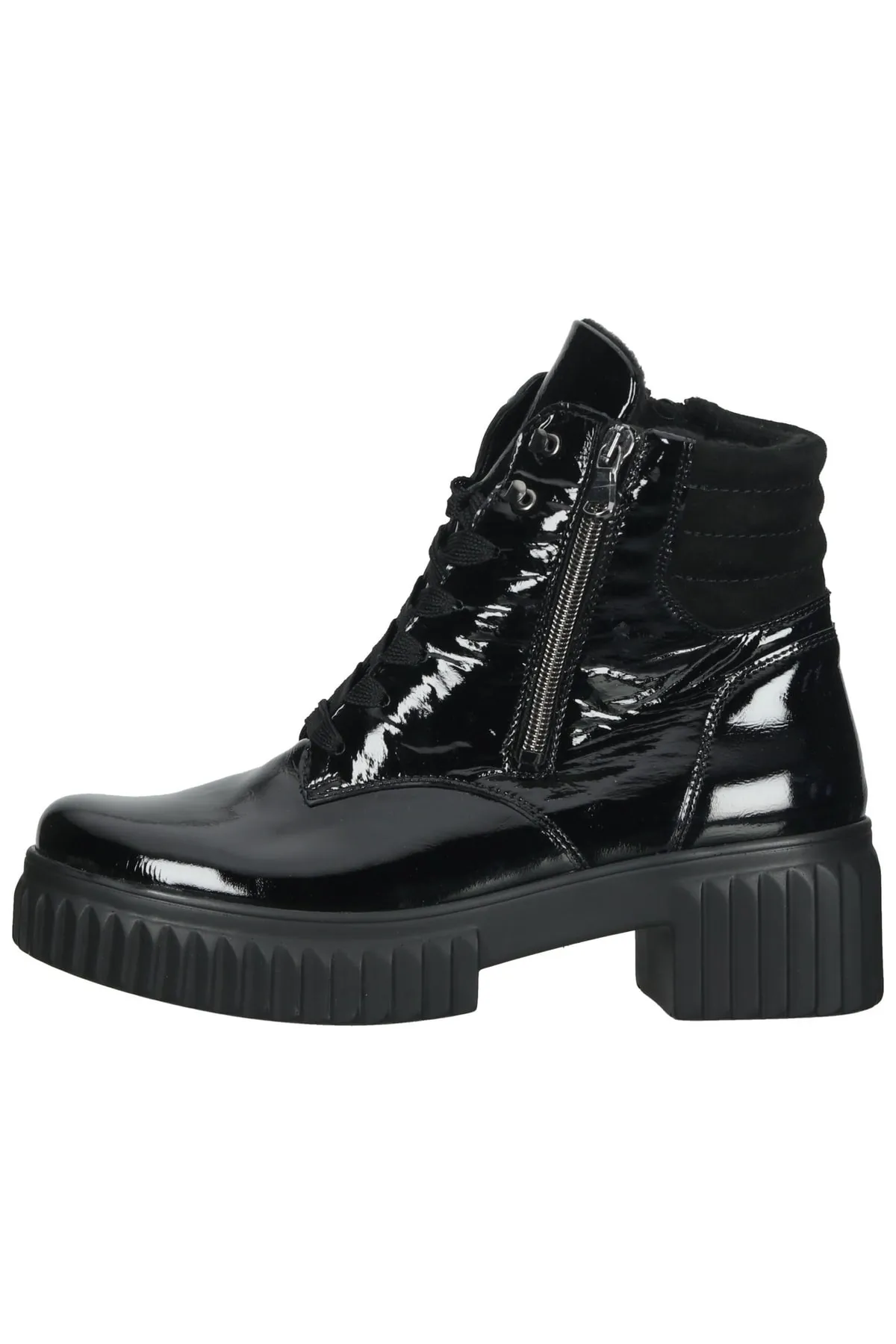 Waldläufer  Stiefelette - Schwarz - Blockabsatz