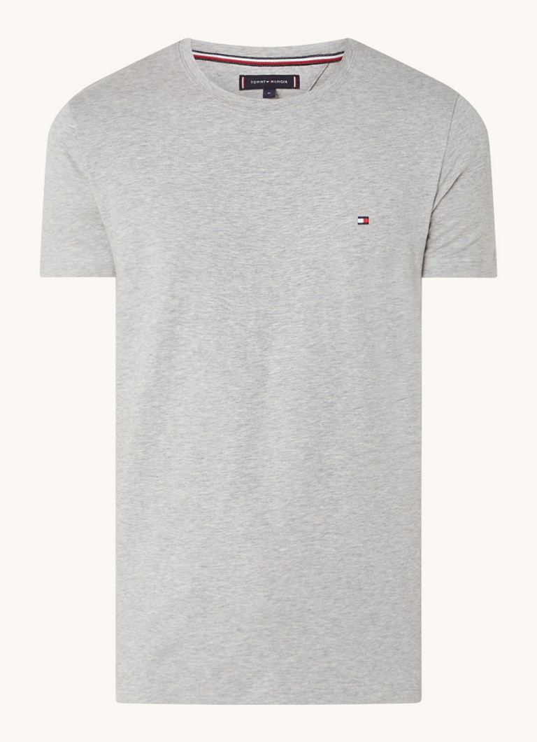 Tommy Hilfiger Extra slim fit T-shirt with logo embroidery