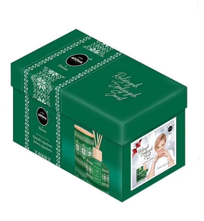 Aroma Home & Dorota Božićna kutija Zimska šuma (Svijeća i štapići)