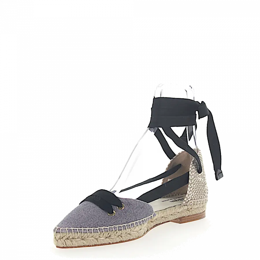 CASTAÑER BY MANOLO BLAHNIK - Halbschuhe MANOLO FLAT Textil beige grau - grau