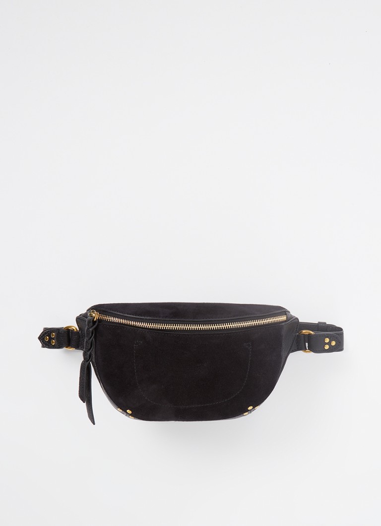 Jérôme Dreyfuss Lino Banane belt bag in calf suede with goatskin details