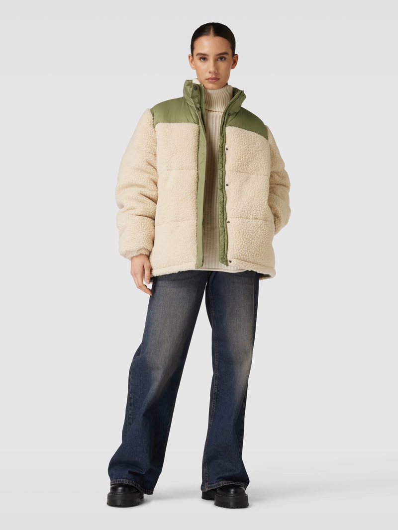 Jacke mit Teddyfell Modell 'DACE' in offwhite