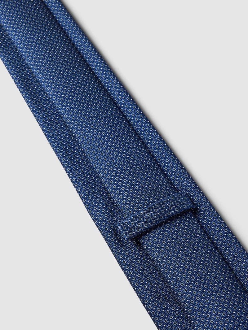 Krawatte mit Allover-Muster (7,5 cm) in marineblau