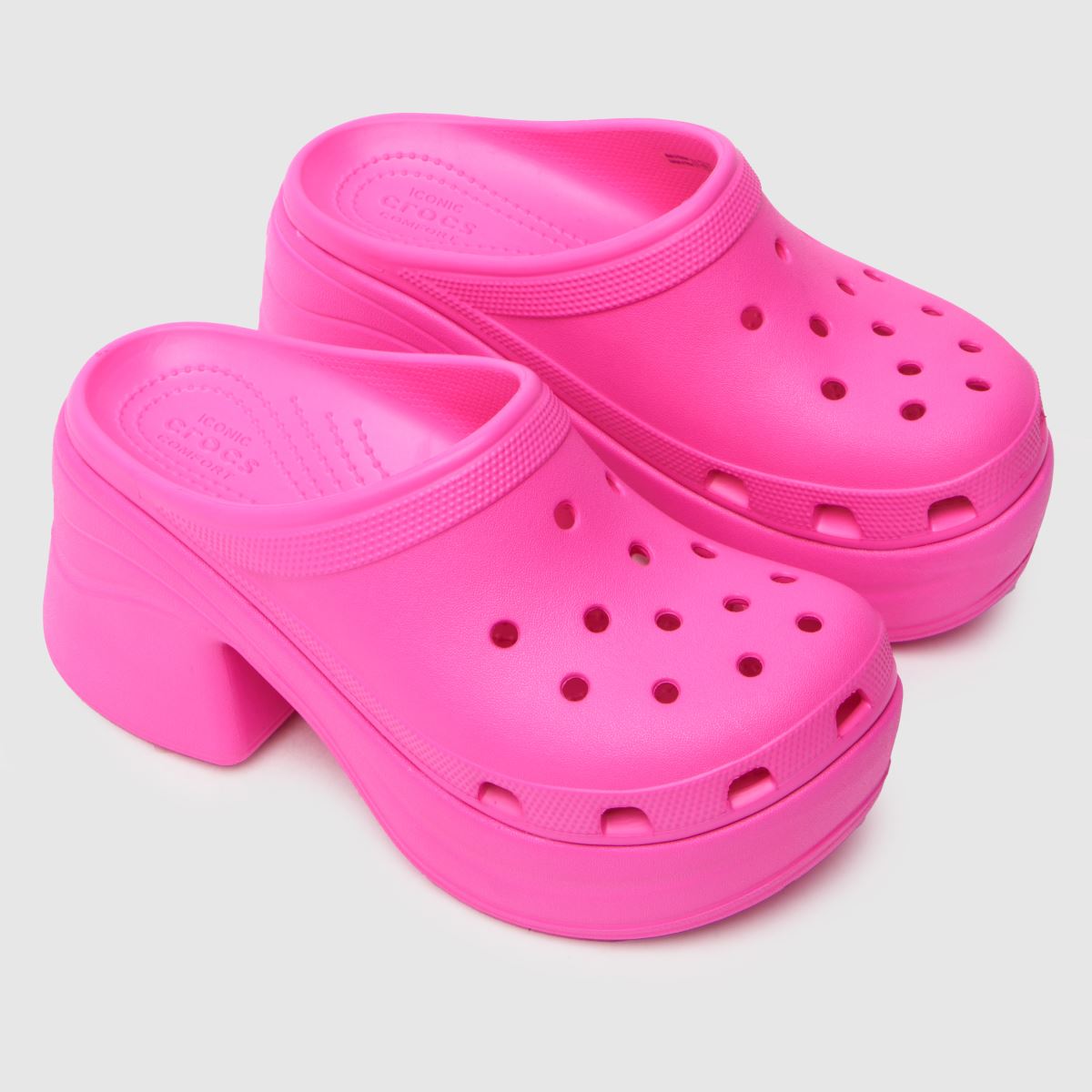 Crocs Siren sarkú klumpa szandál rózsaszínben