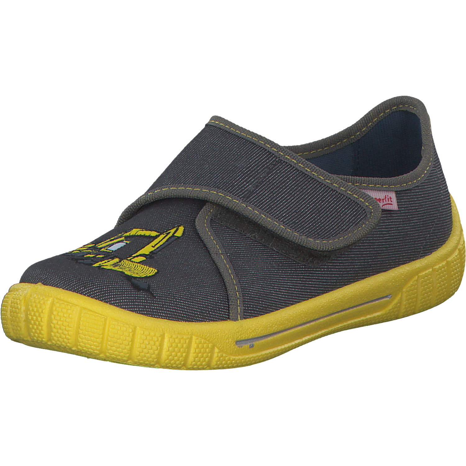 Superfit BILL 00278, Hausschuhe, Kinder, GRAU/GELB