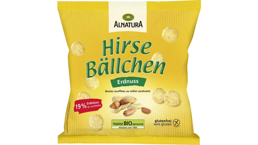 Alnatura Bio Hirsebällchen Erdnuss 75 g