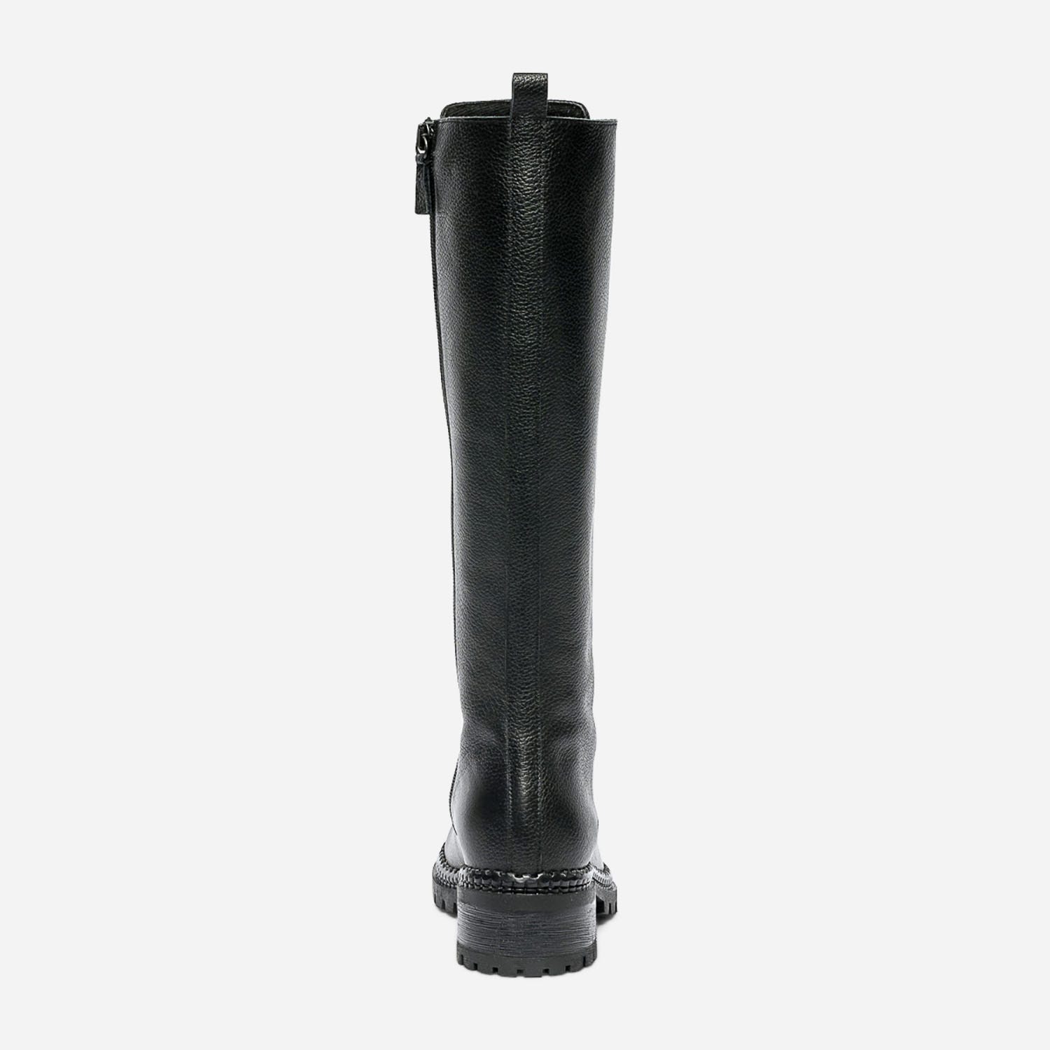 Botte noire en cuir